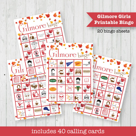 Gilmore Girls Printable Bingo