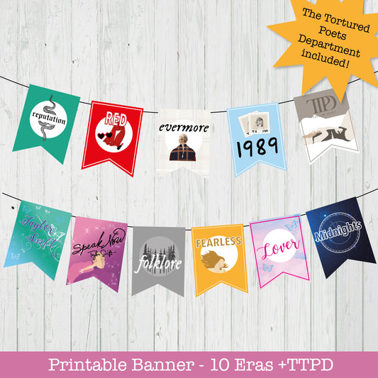 Eras Printable Banner