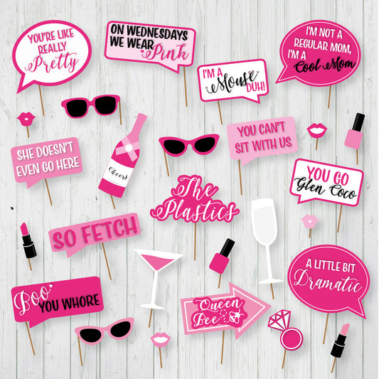 Mean Girls Photo Booth Printable Props