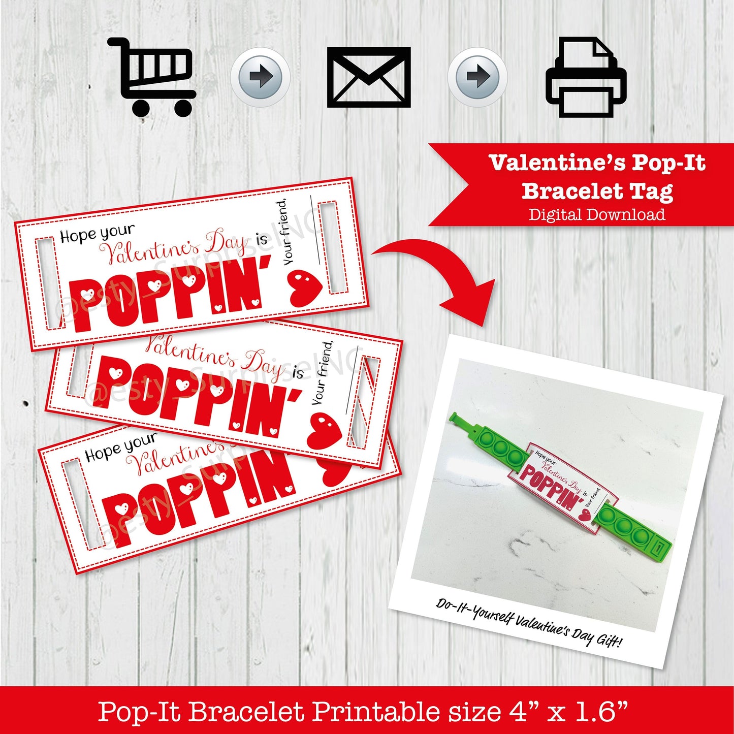 Hope Your Valentine’s Day is Poppin’ Pop-it Bracelet