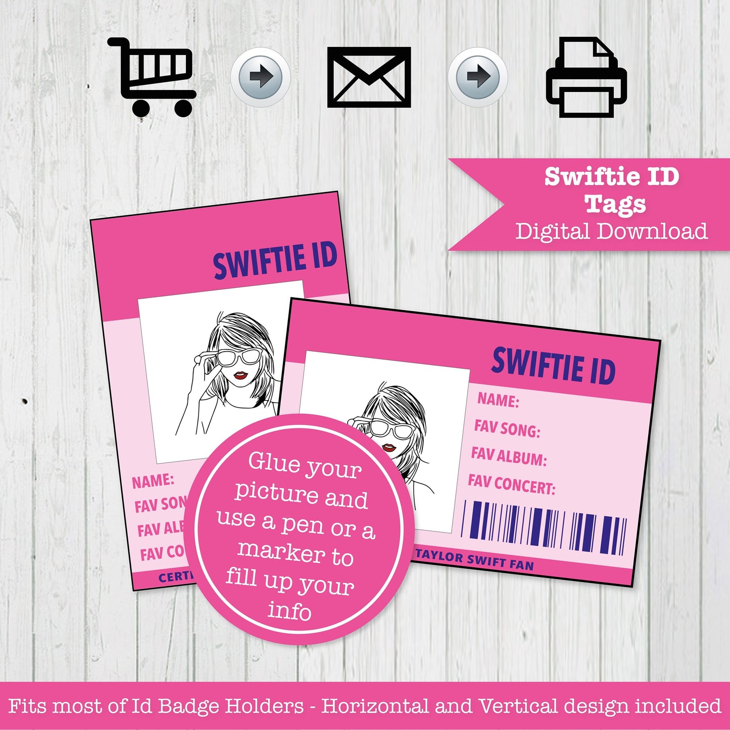 Swiftie Id Name Badge